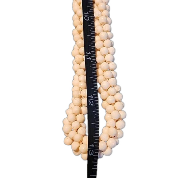 Vintage Ivory Beaded Neclace - Picture 2 of 3